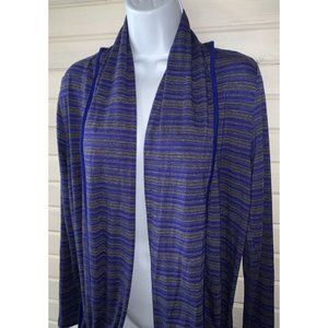 Stitch Fix 41 Hawthorn Sz SMALL Concord Knit Cardigan Blue Gray Stretch EUC